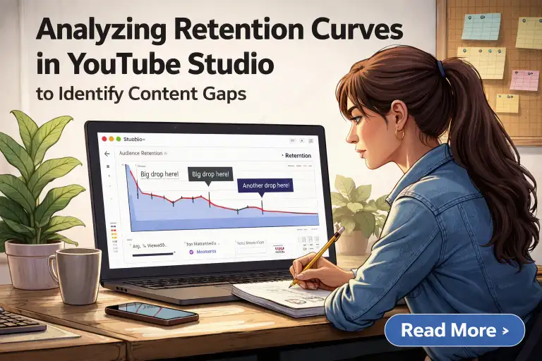 Analyzing Retention Curves in YouTube Studio to Identify Content Gaps