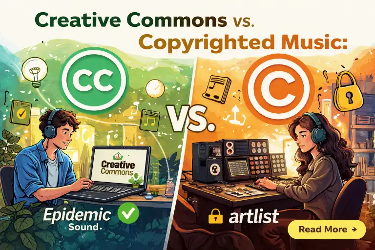 Creative Commons vs. Copyrighted Music Using Epidemic Sound and Artlist