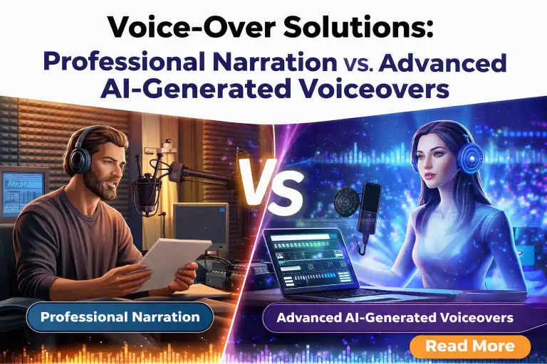 Voice Over Solutions Professional Narration vs. Advanced AI Generated Voiceovers